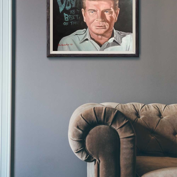 RIchard Basehart as Admiral Harriman Nelson in Voyage to the Bottom of the Sea