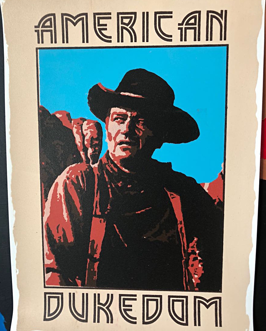 "American Dukedom" John Wayne Reduction Print - Full