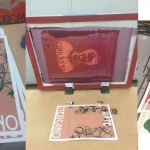 frida kahlo screen print