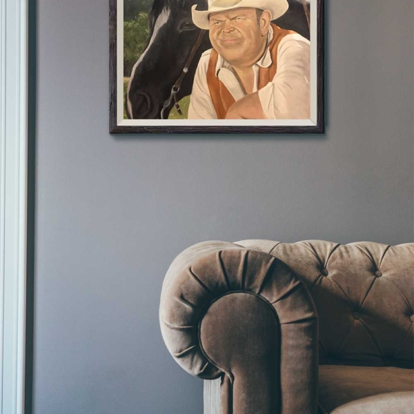 Dan Blocker - Hoss Cartwright - Bonanza Painting