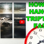 how to hang multiple paintings evenly