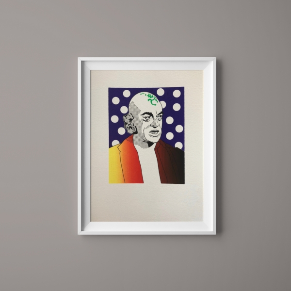 skip homeier dr. sevrin star trek original screen print