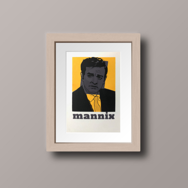 mike connors mannix screen print original