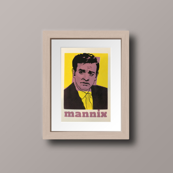 mike connors mannix screen print original