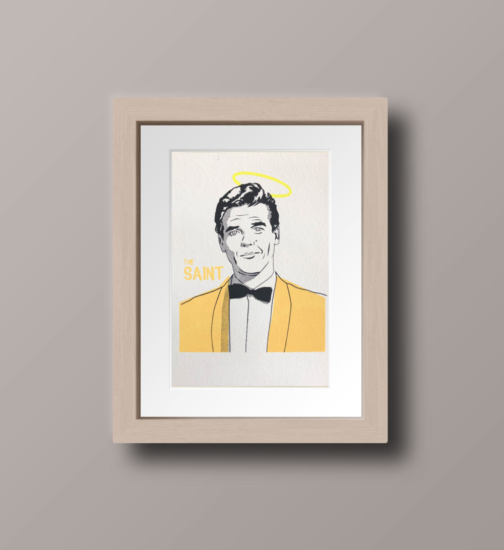 roger moore as the saint orginal artwork