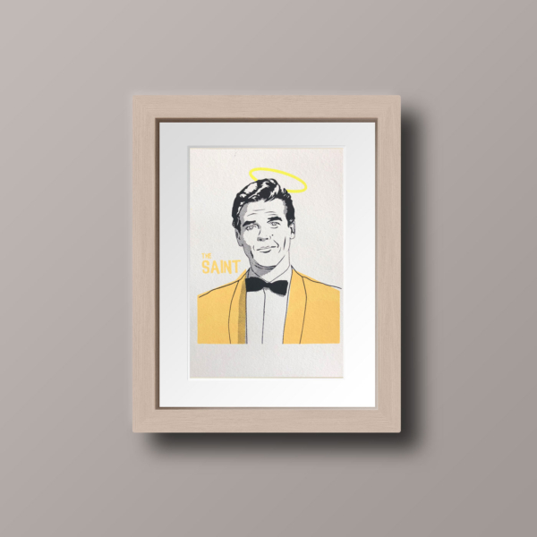 roger moore as the saint orginal artwork